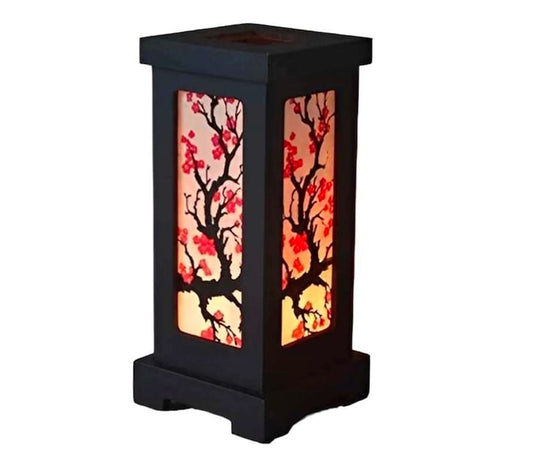 2 Sets Japanese Lamp Asian Oriental Cherry Blossom Red Sakura Lamp